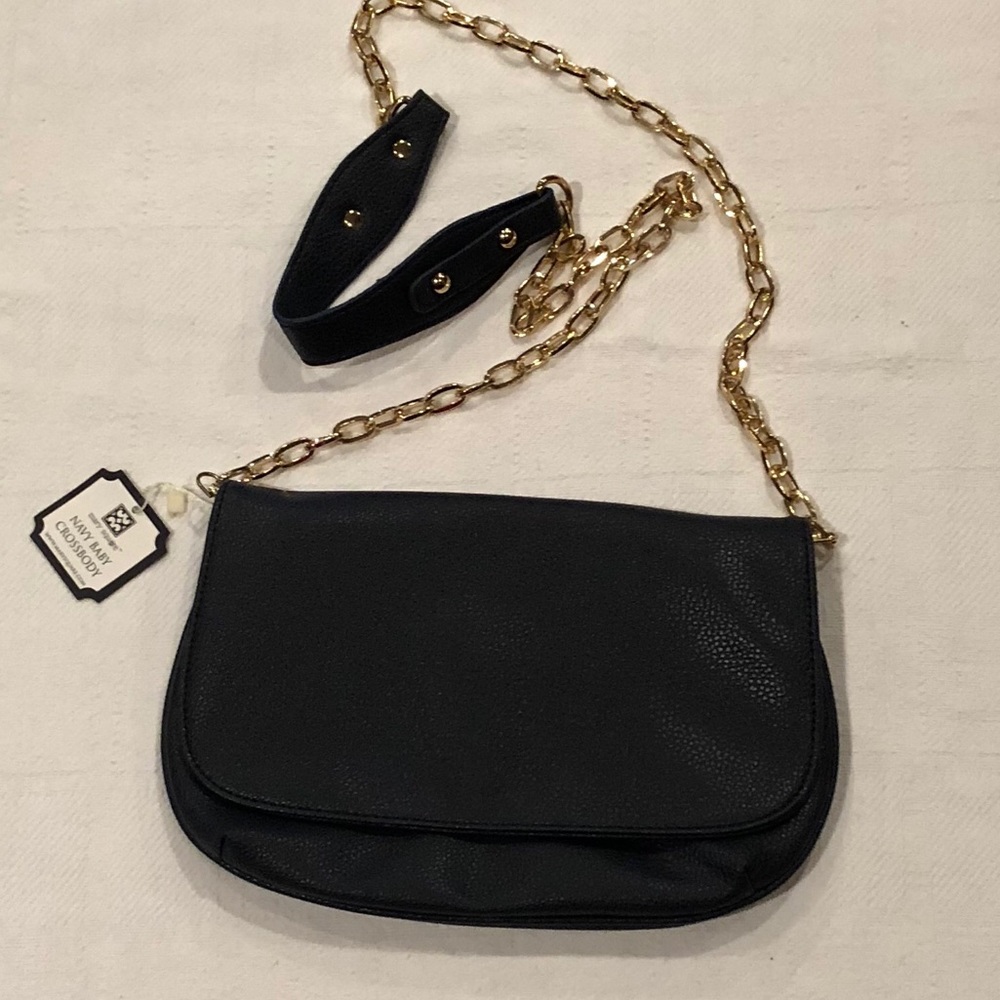 NWT-Mary Square Navy Baby Crossbody